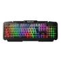 Imagem de Teclado Gamer Metal Qwerty Abnt Luz com Iluminação Rgb Exbom BK-G200