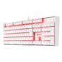 Imagem de Teclado gamer Mitra Wite LED vermelho Switch brown K551W