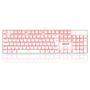 Imagem de Teclado gamer Mitra Wite LED vermelho Switch brown K551W