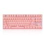 Imagem de Teclado Gamer Motospeed GK82 Rosa Switch Vermelho Led Branco