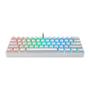 Imagem de Teclado Gamer Motospeed, RGB, ABNT2, Branco, Switch Azul, USB Tipo-C, Branco - CK61