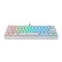 Imagem de Teclado Gamer Motospeed, RGB,  ABNT2, Branco, Switch blue - CK61