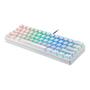 Imagem de Teclado Gamer Motospeed, RGB, ABNT2, Branco, Switch Blue, USB Tipo-C, Branco - CK61