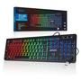 Imagem de Teclado Gamer Multimídia LED RGB Exbom BK-155C USB