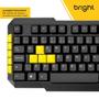 Imagem de Teclado Gamer Multimídia Preto e Amarelo - Bright Gamers