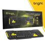 Imagem de Teclado Gamer Multimídia Preto e Amarelo - Bright Gamers