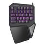 Imagem de Teclado Gamer One Hand Drugi Semi Mecânico com Luz de Led Preto Warrior - TC238