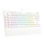 Teclado Gamer Óptico Redragon Broadsword Pro Branco K588W Imagem de Teclado Gamer Óptico Redragon Broadsword Pro Branco K588W