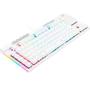Imagem de Teclado Gamer Óptico Redragon Magic Wand Pro Lunar White RGB Mecânico Switch Red Branco ABNT2