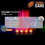 Imagem de Teclado Gamer Prismatic Membrana Led OEX Game TC205 Branco