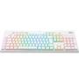 Imagem de Teclado Gamer Redragon Brahma Pro Lunar White RGB Mecânico Switch Azul Branco ABNT2