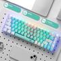 Imagem de Teclado Gamer Redragon Castor K631RGW Pro RGB Backlighting Bluetooth - Branco/Verde