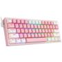 Imagem de Teclado Gamer Redragon K616-RGB Fizz Pro Rosa (Ingles - 3 Modos)