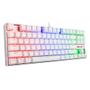 Imagem de Teclado Gamer Redragon Kumara Lunar White RGB Mecânico ABNT2 Switch Blue K552W-RGB