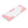 Imagem de Teclado gamer redragon lakshmi rainbow branco e rosa com switch azul