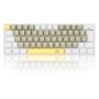 Teclado Gamer Redragon Lakshmi, Switch Brown, Layout 60%, ABNT2, Branco - K606-YL&GY&WT (PT-BROWN) Imagem de Teclado Gamer Redragon Lakshmi, Switch Brown, Layout 60%, ABNT2, Branco - K606-YL&GY&WT (PT-BROWN)