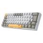 Imagem de Teclado Gamer Redragon Lakshmi, Switch Brown, Layout 60%, ABNT2, Cinza - K606-YL&WT&GY (PT-BROWN)