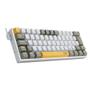 Imagem de Teclado Gamer Redragon Lakshmi, Switch Brown, Layout 60%, ABNT2, Cinza - K606-YL&WT&GY (PT-BROWN)