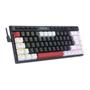 Imagem de Teclado gamer redragon magic wand branco preto e vermelho switch marrom