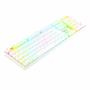 Imagem de Teclado gamer RGB Mitra Branco Switch Vremelho K551W-RGB