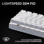 Teclado Gamer Sem Fio Logitech G PRO X 60 Lightspeed RGB Mecânico Switch Tátil Óptico Branco US Imagem de Teclado Gamer Sem Fio Logitech G PRO X 60 Lightspeed RGB Mecânico Switch Tátil Óptico Branco US