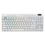 Imagem de Teclado Gamer Sem Fio Logitech G Pro X com design TKL, Layout US, RGB LIGHTSYNC e Switch Exclusivo GX Brown Tactile, Branco - 920-012143