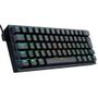 Imagem de Teclado Gamer Sem Fio Redragon Fizz Pro RGB Mecânico Switch Blue Bluetooth Preto