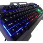 Imagem de Teclado Gamer Semi Mecânico Com Led Rgb Abnt Usb Pc Computador