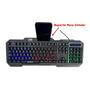 Imagem de Teclado Gamer Semi Mecânico Com Led Rgb Abnt Usb Pc Computador