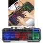 Imagem de Teclado gamer semi mecanico iluminado M-888 com base metal