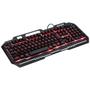 Imagem de Teclado Gamer Shield Abnt2 Multimidia Led Vermelho 1.8 Metros Usb Com Topo Em Metal Sensacao Mecanica - Gt602