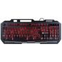 Imagem de Teclado gamer shield abnt2 multimidia led vermelho 1.8 metros usb topo em metal sensacao mecanica