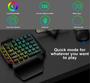 Imagem de Teclado Gamer Single Hand Rainbow Lighting Apoio De Punho