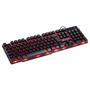 Imagem de Teclado Gamer Vinik VX Hydra, LED Background Vermelho, 12 Teclas Multimídia, ABNT2, Preto  GT702