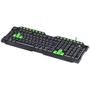 Imagem de Teclado Gamer Vx Gaming Dragon V2 Abnt2 1.8m Preto Com Verde - Gt104