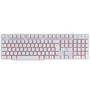 Imagem de Teclado Gamer VX Gaming Hydra Branco ABNT2 Multimídia com led Vermelho Sensação Mecânica USB 1.8M - GTH110BV