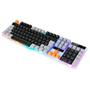 Imagem de Teclado Gamer White Colors Semi Mecânico LED RGB Qwerty ABNT2 Rise Mode com fio USB G1 Rainbow