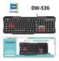 Imagem de Teclado Impermeável Gamer Silencioso Entrada USB Para Jogos ABNT-2 Precisão FPS PC Durawell  DW-536