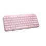 Imagem de Teclado logitech mx keys mini rosa sem fio bluetooth layout padrão us