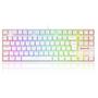 Imagem de Teclado Magnético Gamer Redragon Kumara Pro Lunar White, RGB, Switch Red, ABNT2, K552W-RGB-PRO (PT-R
