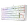 Imagem de Teclado Magnético Gamer Redragon Kumara Pro Lunar White, RGB, Switch Red, ABNT2, K552W-RGB-PRO (PT-R