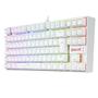 Imagem de Teclado Magnético Gamer Redragon Kumara Pro, RGB, Switch Magnético Brown, ABNT2, White, K552W-RGB
