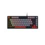 Imagem de Teclado Mecanico 75% Pcyes Kirin Black Vulcan - Switch Red - Led Rainbow - PTKR75RD