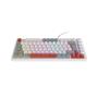 Imagem de Teclado Mecânico 75% Pcyes Kirin White Ghost Switch Blue PTKRWG75BL