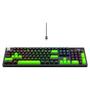 Imagem de Teclado Mecânico Gamer 2 em 1 Rise Mode GM2 Full Black and Green ARGB Switch Outemu Red - RM-TCM-GM2F-BRED