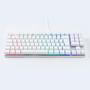 Imagem de Teclado Mecânico Gamer A+ Plus Barak, LED Rainbow, Switch Outemu Brown, Anti-Ghosting, ABNT2, Branco