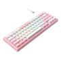 Imagem de Teclado Mecânico Gamer Alumínio Rise Mode GM1 Pro White and Pink RGB Switch Outemu Blue - RM-TCM-GM1P-WPBLUE