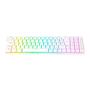Imagem de Teclado mecanico gamer ashe rgb switch brown redragon k626-kb-w branco
