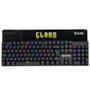 Imagem de Teclado Mecânico Gamer Clanm King 100% Para Jogar Fps Switch Red  Outemu Com Iluminação Rgb 18 Modos Com Macro e Teclado Numérico