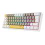 Imagem de Teclado Mecânico Gamer Fizz  Rgb Amarelo Cinza e Branco Swicht Marrom